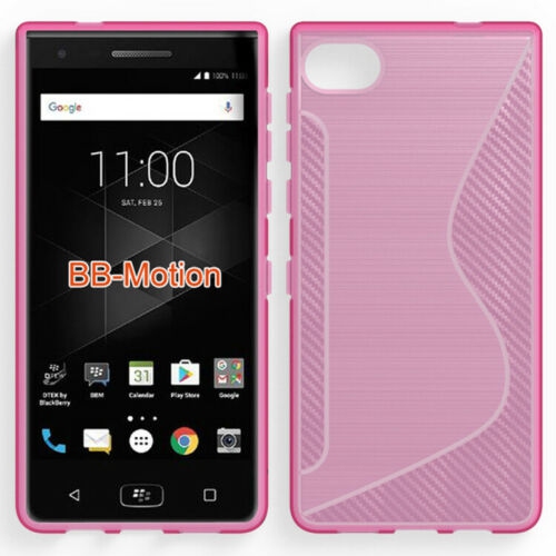 【CSmart】 Ultra Thin Soft TPU Silicone Jelly Bumper Back Cover Case for Blackberry Motion, Hot Pink