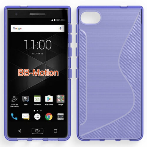 【CSmart】 Ultra Thin Soft TPU Silicone Jelly Bumper Back Cover Case for Blackberry Motion, Purple