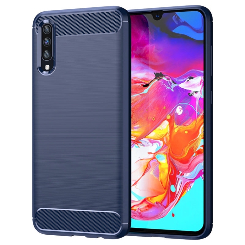 PANDACO Navy Brushed Metal Case for Samsung Galaxy A70