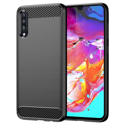 PANDACO Black Brushed Metal Case for Samsung Galaxy A70