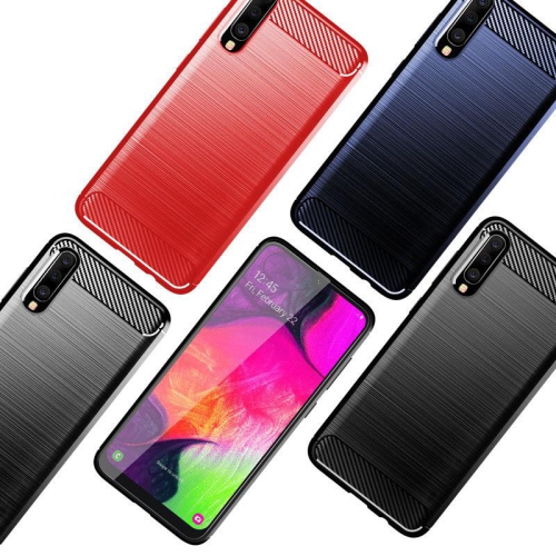 PANDACO – Étui en métal brossé noir pour Samsung Galaxy A70