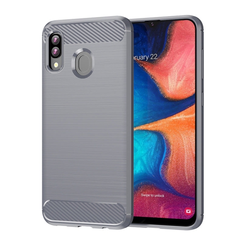 PANDACO Grey Brushed Metal Case for Samsung Galaxy A20