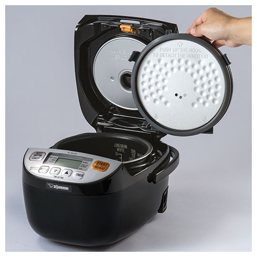 ZOJIRUSHI Micom Rice Cooker Warmer 3 Cups 0.6L NL-BAC05 Silver