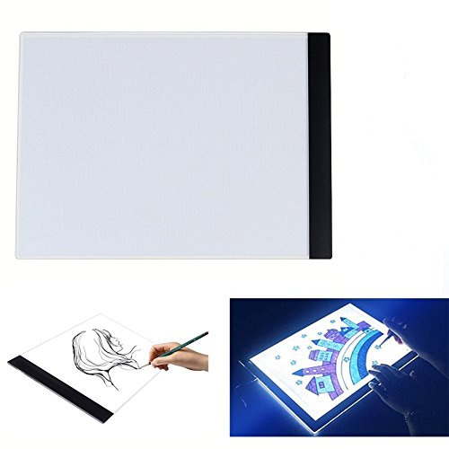lahomia Dimmable LED Light Box A4 Tablero De Pintura USB Ultra Slim Drawing Copy Pad