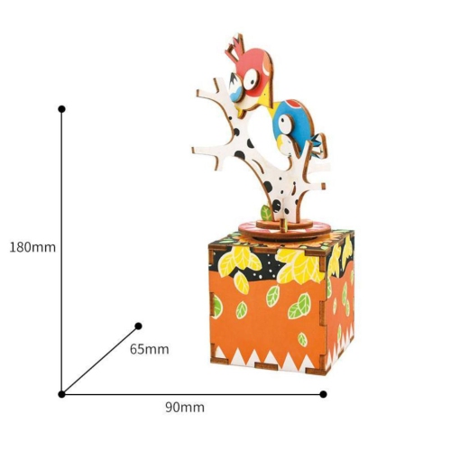 Birds and Trees - DIY Wooden Music Box