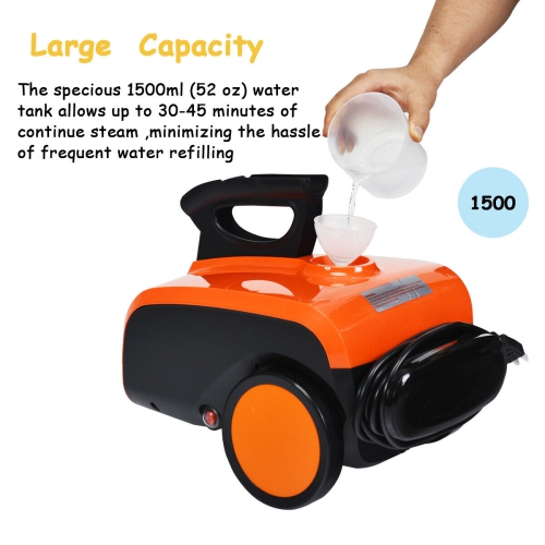 Costway 1500W Heavy Duty Steam Cleaner Mop Multi-Purpose Steam Cleaning 4.0 Bar 1.5L