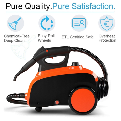 Costway 1500W Heavy Duty Steam Cleaner Mop Multi-Purpose Steam Cleaning 4.0 Bar 1.5L
