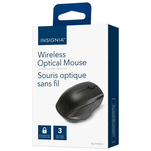 Insignia Wireless Optical Mouse - Black - Only at Best Buy