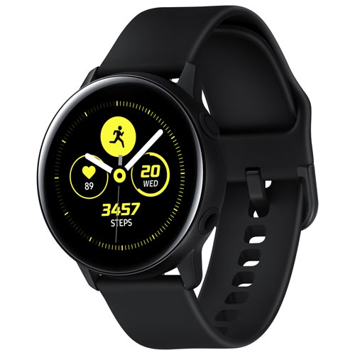 Refurbished (Good) - Samsung Galaxy Watch Active 40mm Smartwatch with Heart Rate Monitor - Black