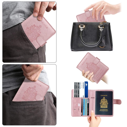 RFID Blocking Passport Holder Travel Wallet Cover Case