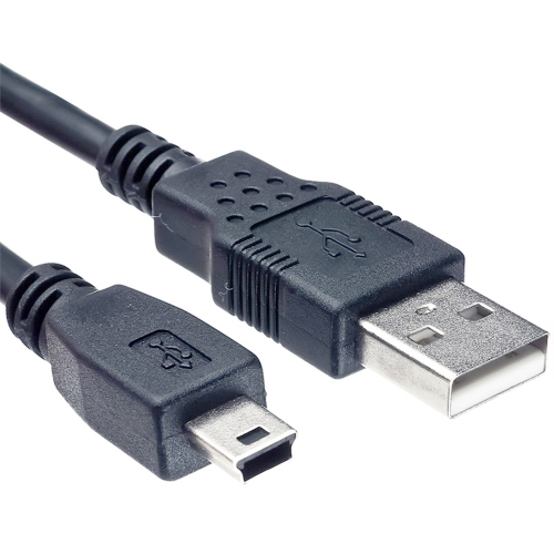 Câble convertisseur mini USB 2.0 court et durable, Câble A mâle vers mini B, 6 pi