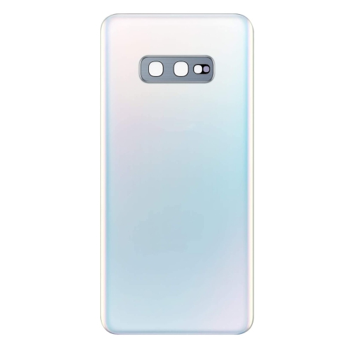 Replacement Battery Back Housing Glass Cover + Camera Lens Compatible With Samsung Galaxy S10e - White