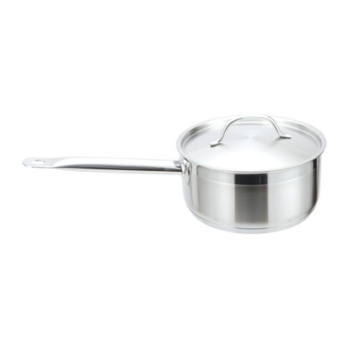 3 L Pro Low Stainless Steel Saucepan with Lid - Josef Strauss