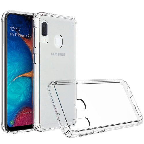 PANDACO Acrylic Hard Clear Case for Samsung Galaxy A20