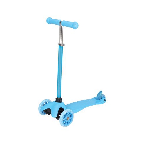 Trottinette pour enfants Rugged Racers avec hauteur ajustable et roues DEL, bleu