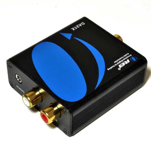 Orei DA21X Premium Optical SPDIF/Coaxial Digital to RCA L/R Analog Audio Converter with 3.5mm Jack Support Headphone