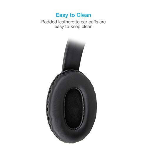 Cyber Acoustics 3.5mm Stereo Headset with Headphones and Noise Cancelling Microphone for PCs, Tablets, and Cell Phones