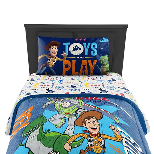 Toy Story 4 4 Piece Bed Sheet Set Double Blue White Best Buy