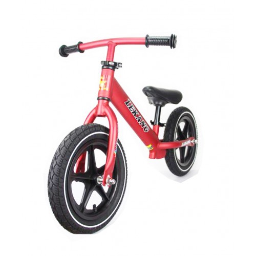 Kids 11 Inch Training Balance Bike, Adjustable Seat Aluminum Alloy Frame with Air Tires(Red)