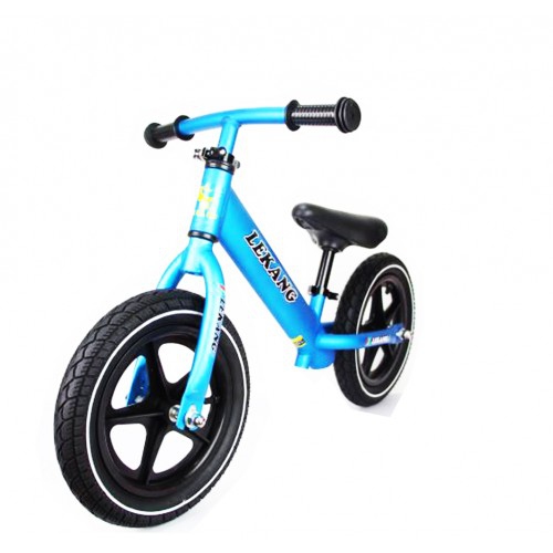 Kids 11 Inch Training Balance Bike, Adjustable Seat Aluminum Alloy Frame with Air Tires(Blue)