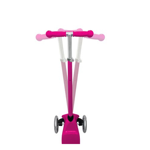 Rugged Racer Mini Scooter with Adjustable Height and LED Wheels, Pink