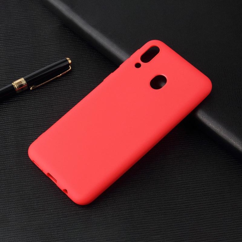 PANDACO Soft Shell Matte Red Case for Samsung Galaxy A20