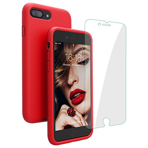 Iphone 8 Plus Case Iphone 7 Plus Case Jasbon Liquid Silicone Phone Case With Free Screen Protector Best Buy Canada