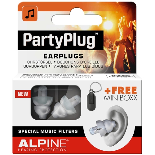 Image 1 de 1.. Bouchons d'oreille PartyPlug d'Alpine - Transparent
