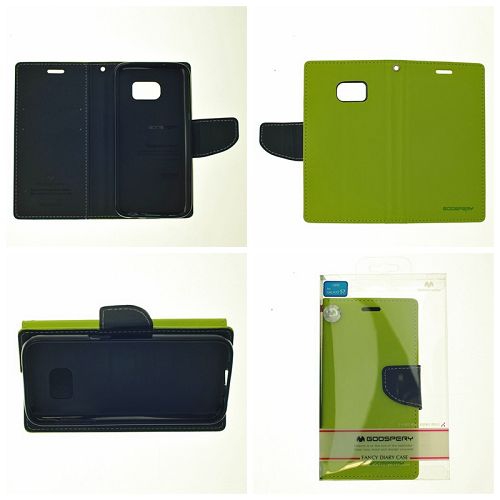 Samsung S7 Goospery Fancy Diary Flip,Green.