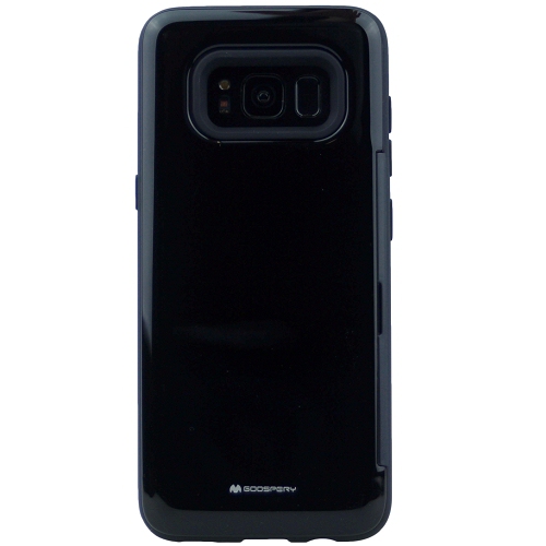 Pare-chocs Happy Sosp Goospery pour Samsung S8 avec porte-cartes, noir