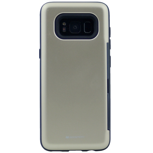 Samsung S8 Goospery Happy Bumper with Card Case, Gold