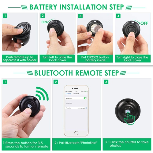 Selfie Stick Tripod, Bluetooth Selfie Stick with Tripod Stand and Detachable Wireless Remote, Extendable Monopod