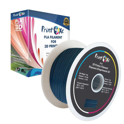 3D Navy Blue Colour PLA Filament for 3D Printers - 1.75 mm Diameter - 1 Kg Net on Spool Dimensional Accuracy +/- 0.03 mm PRINTOXE® Brand