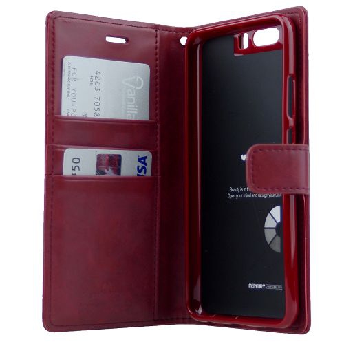 Agenda Huawei P10 Plus Goospery Bluemoon, Bourgogne