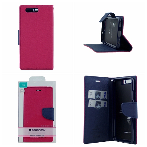 Huawei P10 Goospery Journal de fantaisie, rose vif