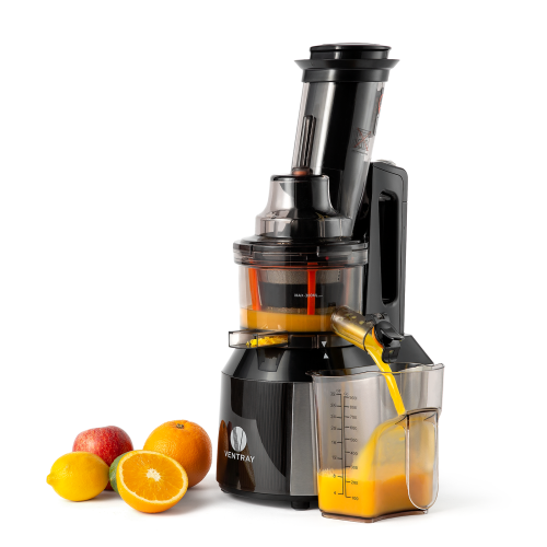 Easy to Clean Cold Press Juicer for Fruits and Vegetables Slow Juice Extractor for Higher Nutrient and Vitamins ROVKA Masticating Juicer with Quiet Motor 