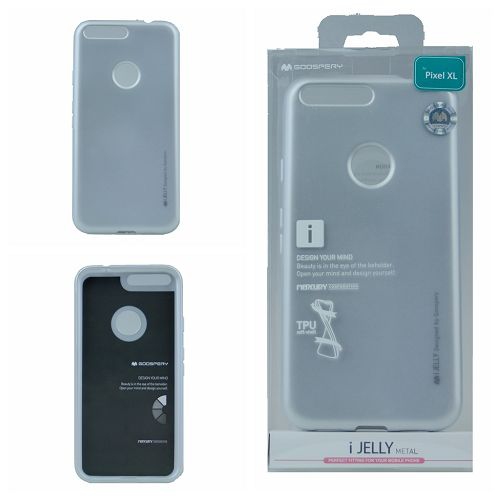 Goospery iJelly Metal Case For Google Pixel XL, Silver