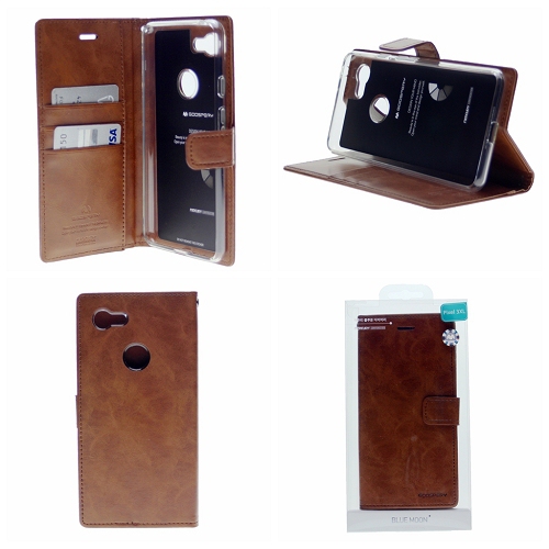 TopSave Goospery Bluemoon Diary For Google Pixel 3XL, Brown