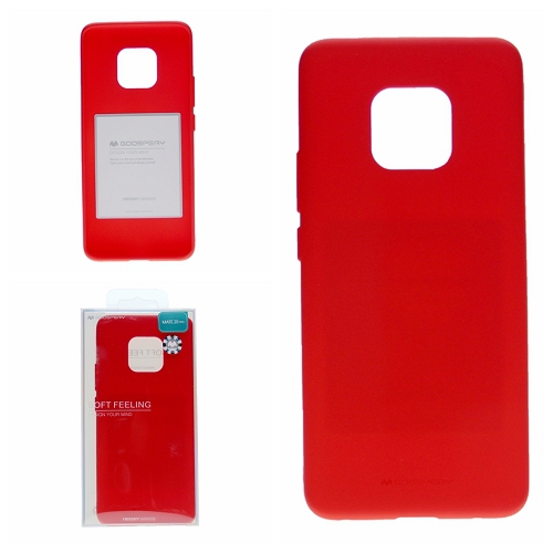 TopSave Goospery Soft Feeling TPU Silicone Case For Huawei Mate 20 Pro, Red