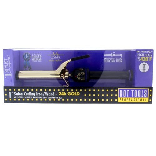 HOT TOOLS 1 24K GOLD CURLING IRON WAND 1181CN