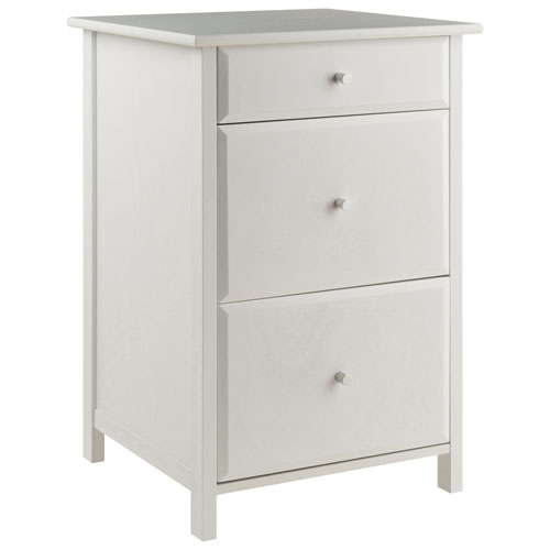 Delta Computer Desk with File Cabinet & Printer Table - White