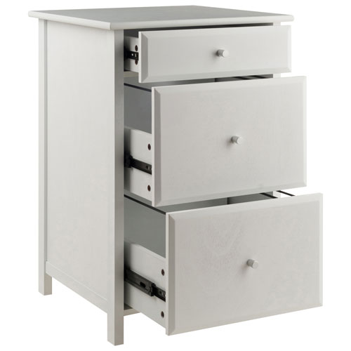 Delta Computer Desk with File Cabinet & Printer Table - White