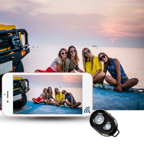 Wireless Bluetooth Phone Camera Remote Control Shutter For Selfie Stick Monopod(Pink)