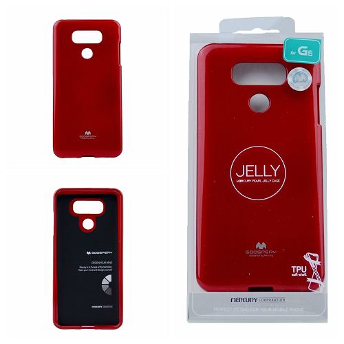 LG G6 Goospery Jelly Case, Red