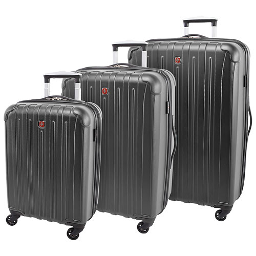 SWISSGEAR Balboa 3-Piece Hard Side Expandable Luggage Set - Charcoal