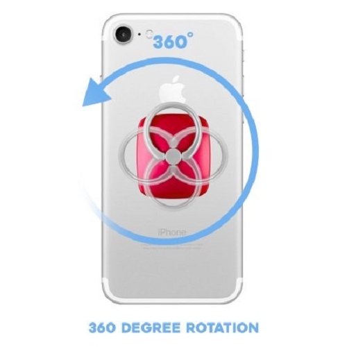 Goospery Mobile Cell Phone Finger Ring Stand Holder,Red