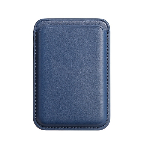 CC  Topsave Magnetic Card Wallet, Simulate Premium Leather Phone Wallet for Magsafe Case; Up to 3-Card Holder In Navy Blue