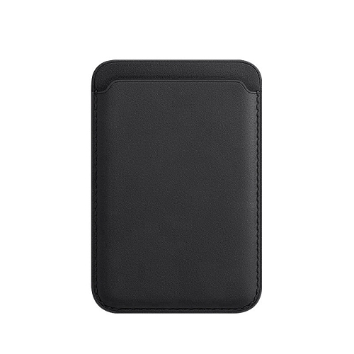 TopSave Magnetic Card Wallet, Simulate Premium Leather Phone Wallet for MagSafe Case; Up to 3-Card Holder, Black