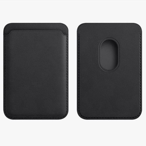 TopSave Magnetic Card Wallet, Simulate Premium Leather Phone Wallet for MagSafe Case; Up to 3-Card Holder, Black
