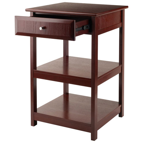 Delta Computer Desk with File Cabinet & Printer Table - Walnut